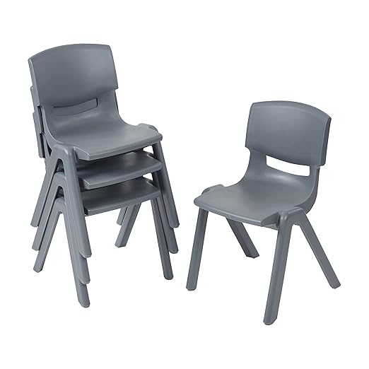 ECR4Kids 14in Plastic School Stack Chair, Children's Furniture by ECR4Kids