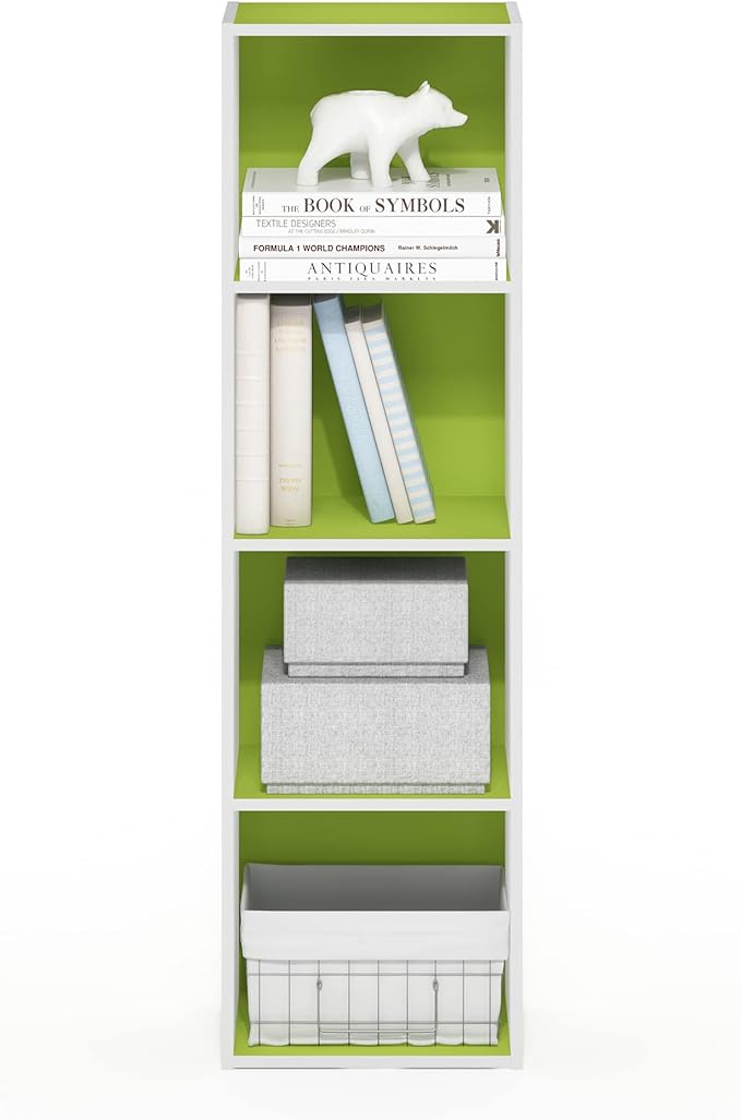Furinno Luder Bookcase / Book / Storage, 4-Tier Cube - Image 4