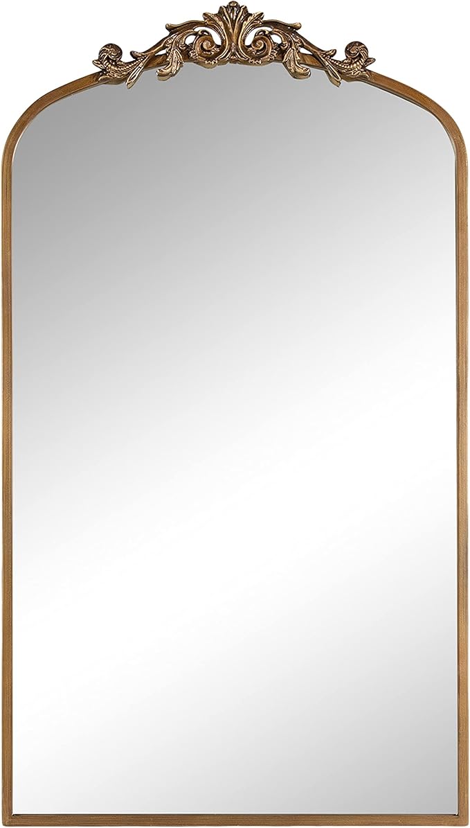 Kate and Laurel Arendahl Glam Arched Tall Panel Mirror; 24 x 42; Gold; - Image 8
