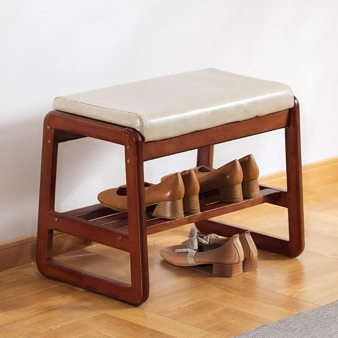 latifolia Solid Wood Bench, Entryway Shoe Bench by Latifolia