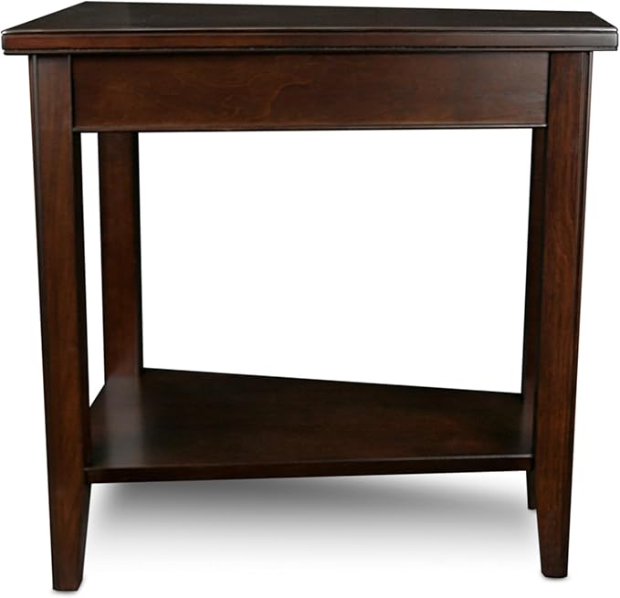 Laurent Solid Wood Recliner Wedge End Side Table - Image 8