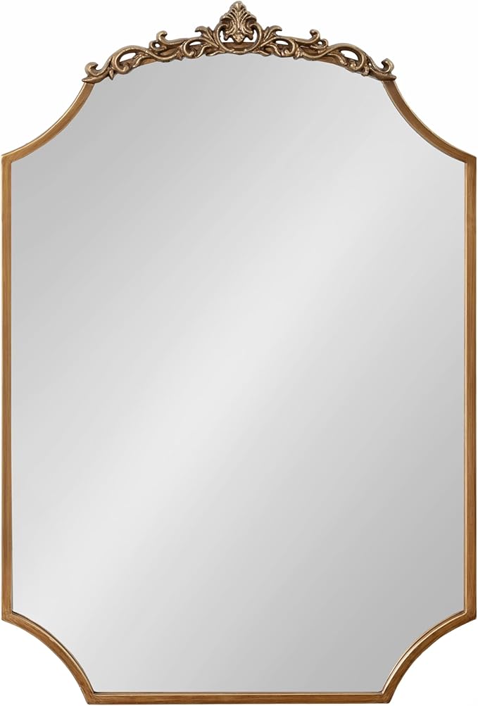 Kate and Laurel Arendahl Ornate Traditional Arched Scallop Mirror; 24 x 36; - Image 8
