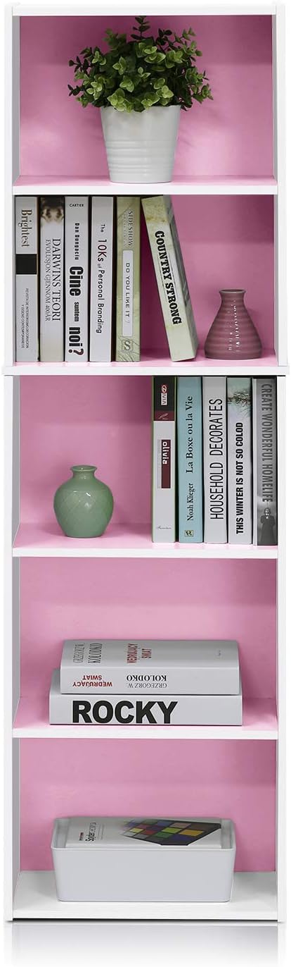 Furinno 5-Tier Reversible Color Open Shelf Bookcase - Image 6