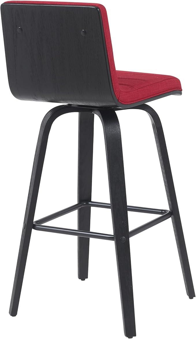 Armen Living Vienna Modern Swivel 30" Bar Height Barstool - Image 4