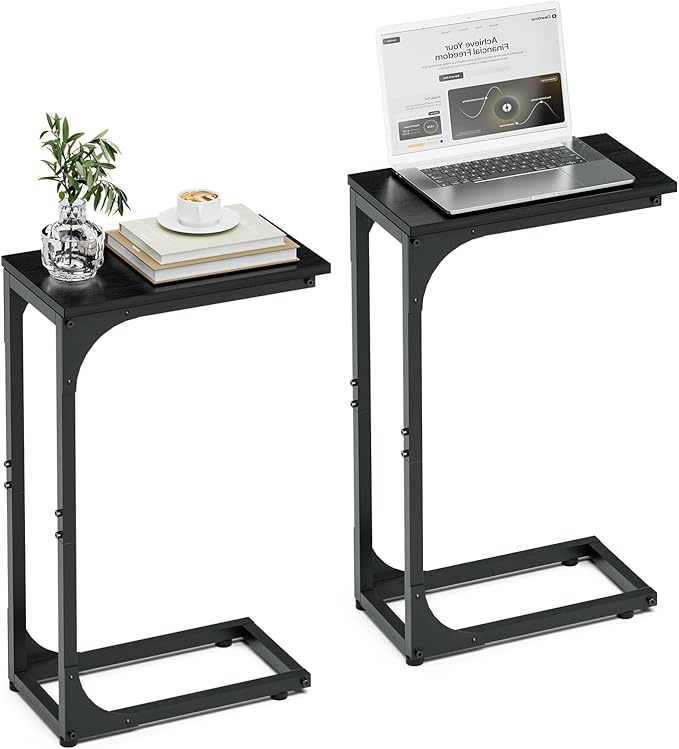C-Shaped Side Table for Couch by RISWER