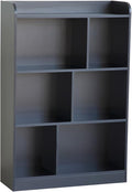 Book Shelf with Back Panel Stability 6 Cube Bookcase Multifunctional Cube by HOME