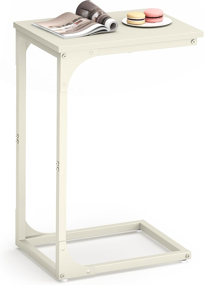 VASAGLE C-Shaped End Table, Small Side Table by VASAGLEbySONGMICSHOME