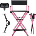 Lorvain Folable Makeup Artist Stool Chair, Protable Tall Folding Directors Chair by Lorvain