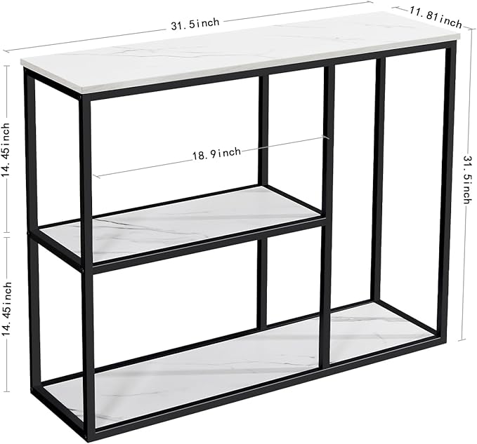 WOHOMO Console Table, 12 Inch Narrow Entryway Table - Image 2