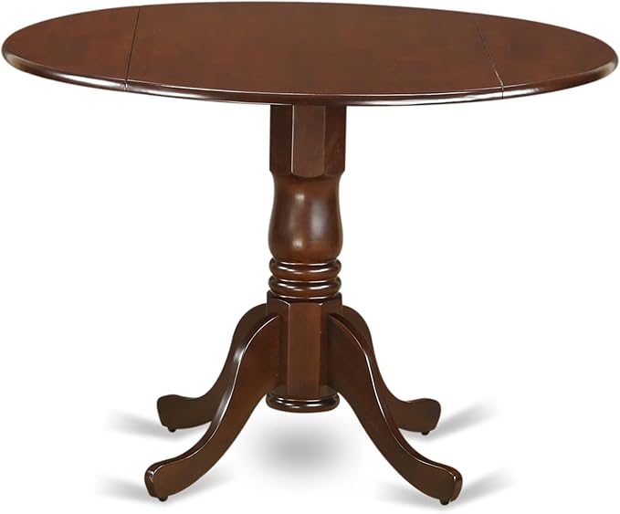 East West Furniture DLDR3-MAH-01 3 Piece Kitchen Table & Chairs Set Contains a - Image 3