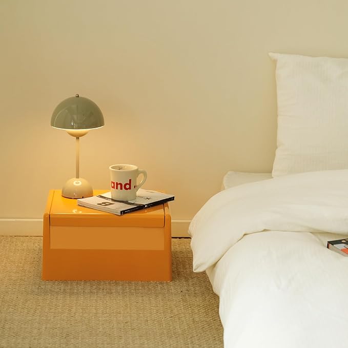 Nightstand Bedside with Storage Space, Dorm and Small Spaces, Easy Assembly - Image 4