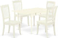 East West Furniture MZDA5-LWH-W 5 Piece Dining Table Set by EastWestFurniture