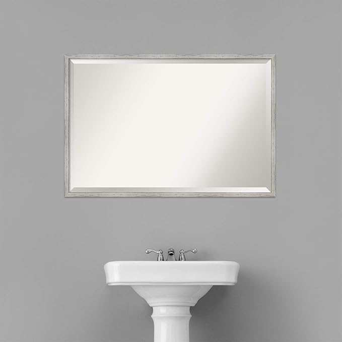 Amanti Art White Bathroom Mirror - Image 6