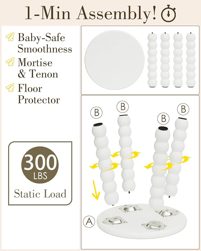 Masupu Solid Wooden Step Stool for Adults Kids, 11 inch Small Foot Stool - Image 7