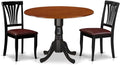 East West Furniture DLAV3-BCH-LC 3 Piece Modern Dining Table Set Contains a by EastWestFurniture