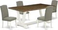 East West Furniture V077EN206-5 5 Piece Modern Dining Table Set Includes a by EastWestFurniture