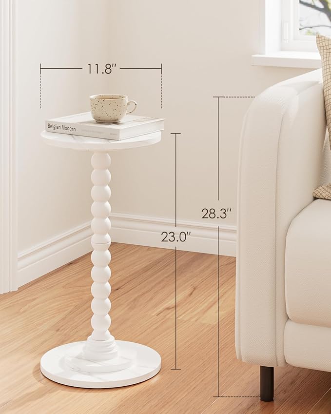 Masupu Round Side Table, Small Drink Table - Image 3