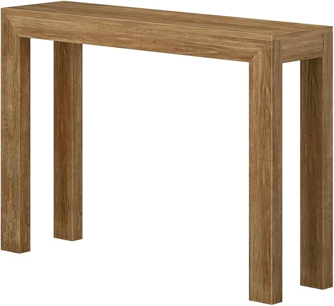 Plank+Beam Modern Solid Wood Console Table, 46.25 Inch, Sofa Table, Narrow - Image 4