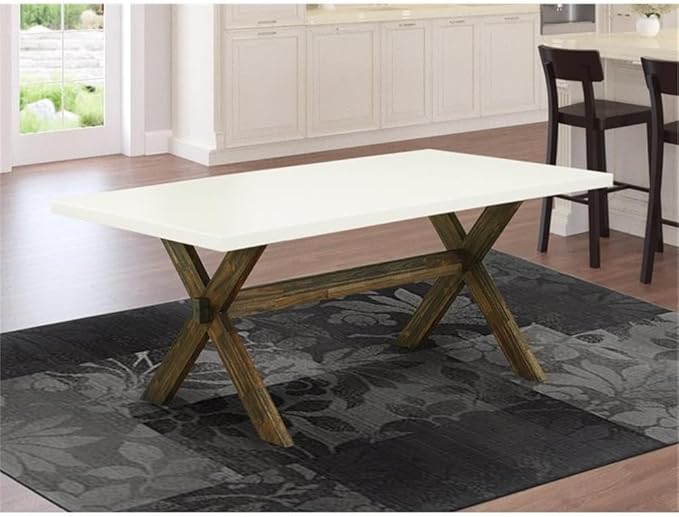 East West Furniture XT727 X-Style Modern Dining Table - Image 2