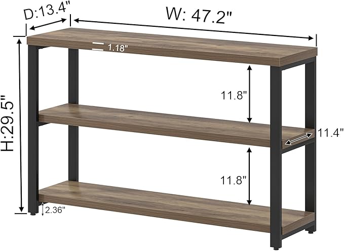 EXCEFUR Modern Sofa Table Behind Couch, Console Table - Image 2