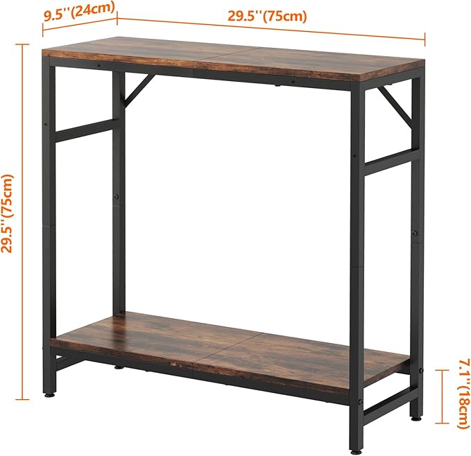 Narrow Console Table, Small Entryway Table - Image 3