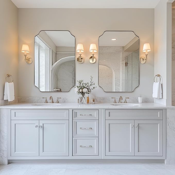 ANDY STAR Chrome Bathroom Mirror, 24x36 Inch Polished Chrome Rectangle Mirror - Image 9