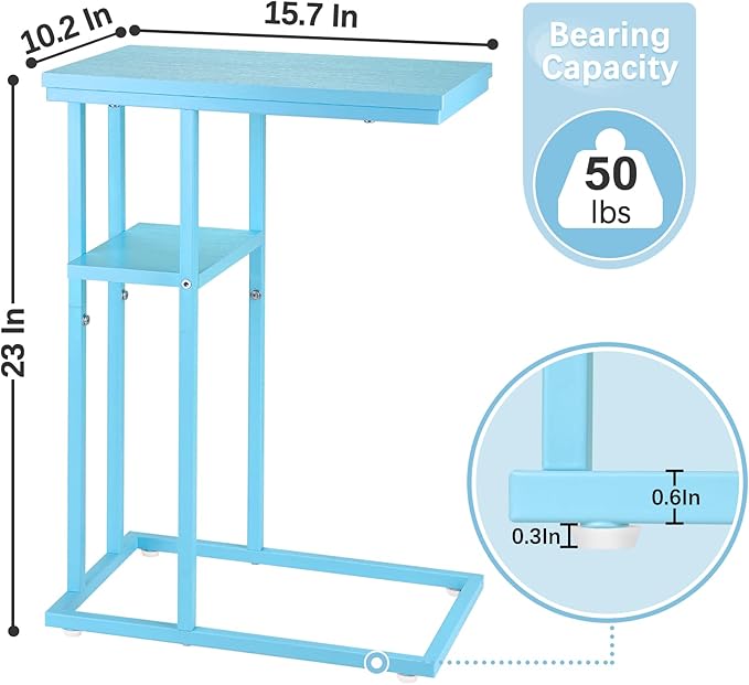 Yoobure C Shaped End Table, Side Table - Image 3