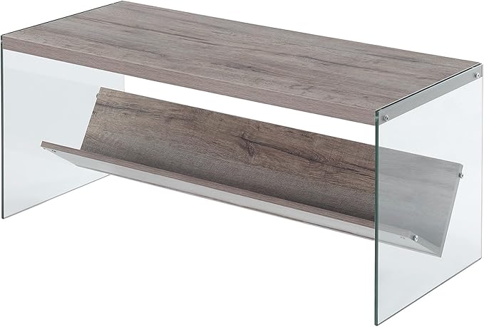 Convenience Concepts SoHo Modern Living Storage Shelf, Contemporary Coffee Table by ConvenienceConcepts