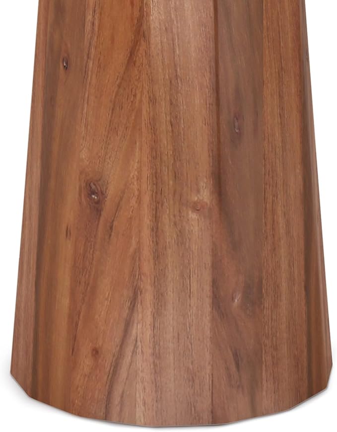 SIMPLIHOME Dayton SOLID ACACIA WOOD 13 inch Wide Round Contemporary Wooden - Image 5