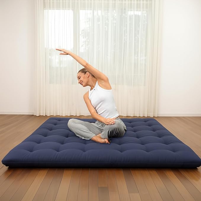 Syrinx Japanese Floor Futon Mattress, Foldable Tatami Sleeping Pad by Syrinx