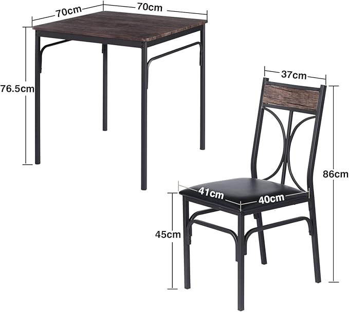 VECELO Kitchen Dining Room Table Set - Image 6