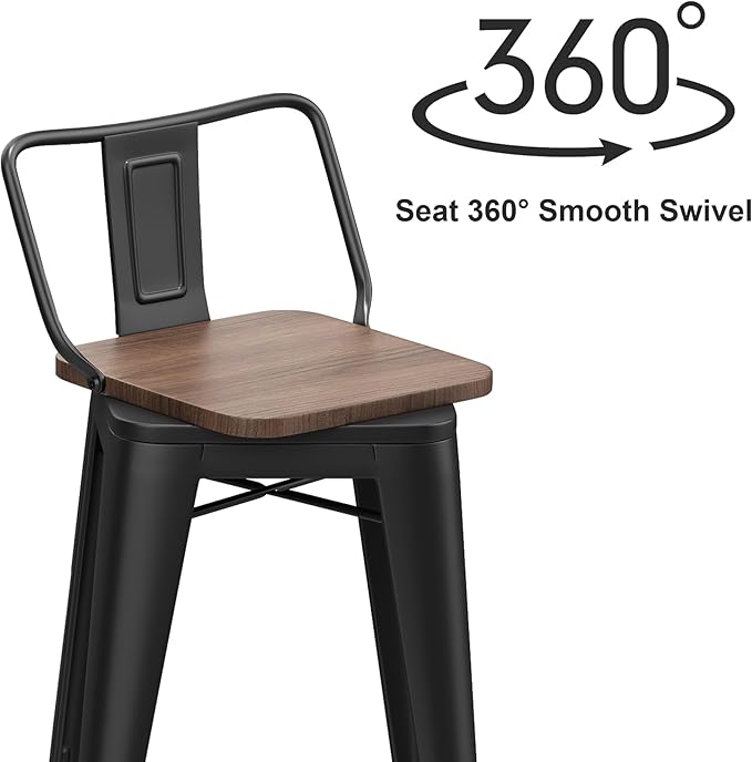 26 Inch Swivel Bar Stools Set of 4 - Image 10