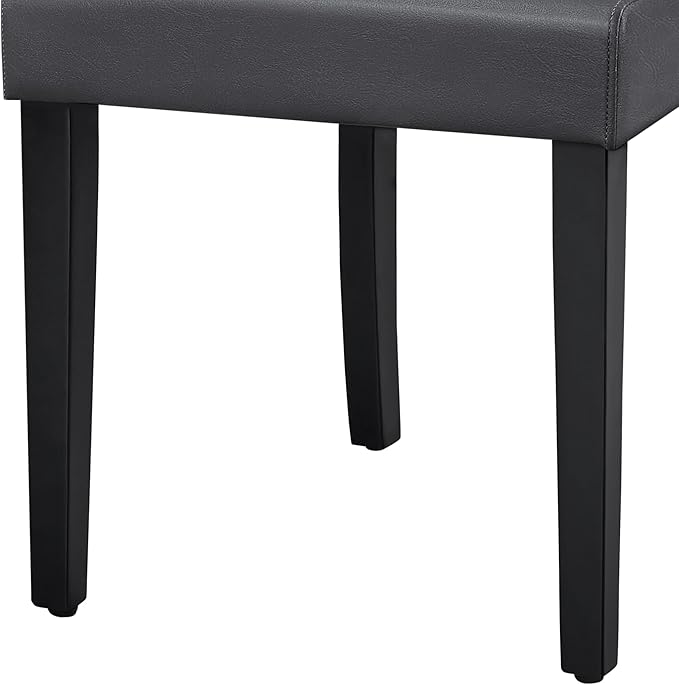 Yaheetech Dining Chairs Set of 4 PU Leather Upholstered Parsons Dining Chairs - Image 10
