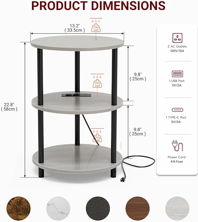 Small Round End Table - Image 2