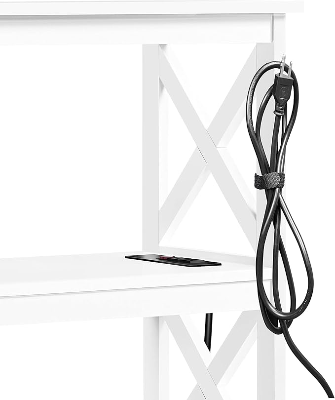 Yaheetech Entryway Table with Storage Shelves, Console Table with Power Outlets - Image 7