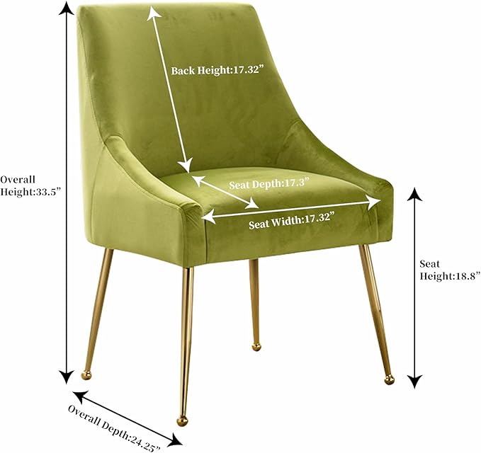 Modern Velvet Dining Chairs Set of 4, Contemporary Upholstered Furniture - Image 3