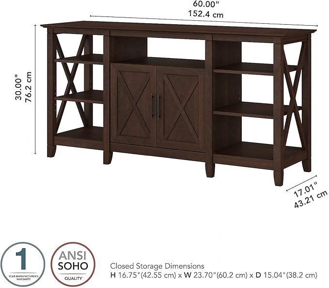 Bush Furniture Key West Tall TV Stand - Image 3