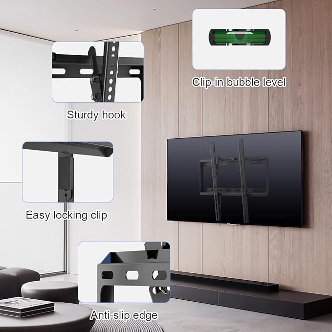 Suptek Tilt TV Wall Mount for Most 26-60 inch LED, LCD and Plasma TV, Max - Image 5