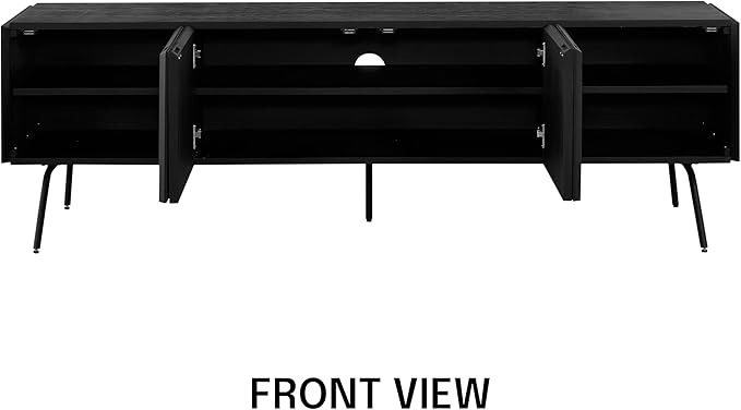 NTC Veil TV Stand with 4 Doors for TVs up to 75’’, Media Console with Vertical - Image 4