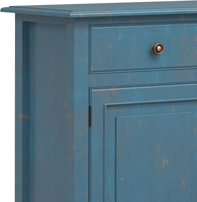 SIMPLIHOME Connaught 40-inch Wide Solid Wood Storage Cabinet in Distressed - Image 7