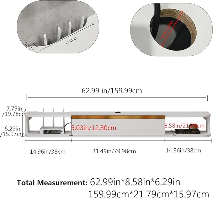 Floating TV Stand, Floating Shelves - Image 3