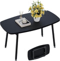 WOHOMO Folding Coffee Table Small Black Coffee Tables by WOHOMO