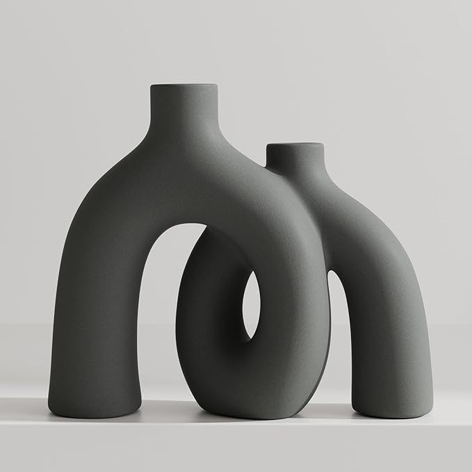 Hug Donut Decorative Vase Set by Jonronboci