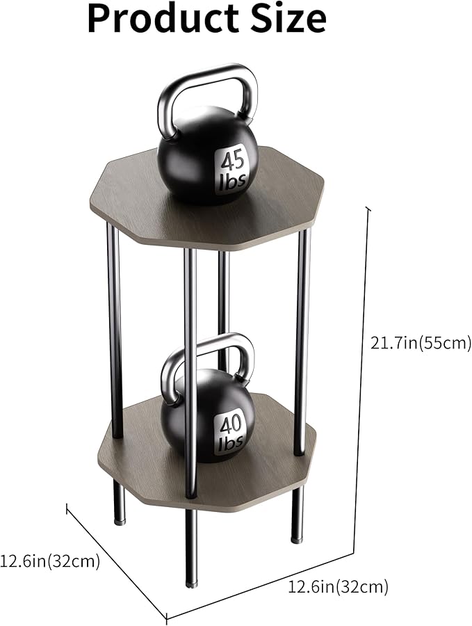 Side Table, Octagonal End Table - Image 7