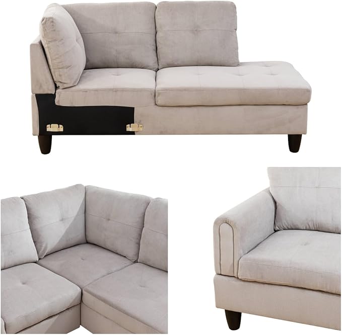 Convertible Sectional Couch, Large L Shaped Couch - Image 5