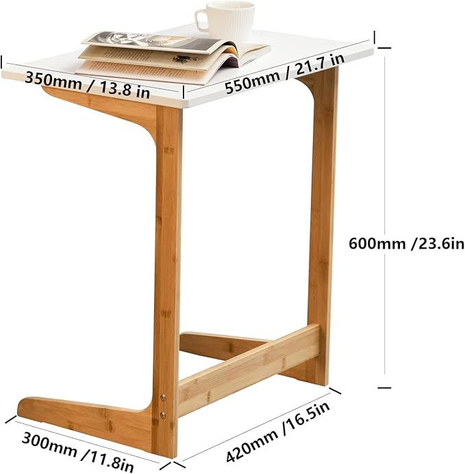 Forevich Bamboo Modern Tv Trays Table - Image 3