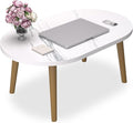 Small Coffee Table for Small Space, Low Table, Floor Table Desk for Sitting on by FAMIDGE