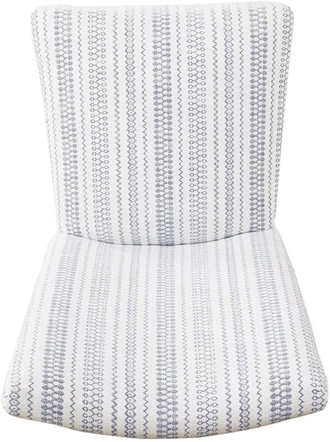 HomePop Classic Parsons Dining Chair -Blue Farmhouse Stripe - Image 9
