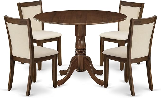 East West Furniture DLMZ5-AWA-32 5 Piece Dining Room Furniture Set Includes a by EastWestFurniture