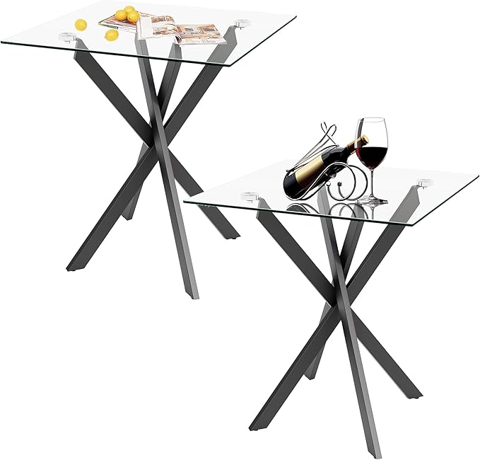 Side Table Set of 2, Modern Stylish End Tables by Goldfan